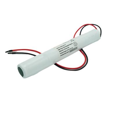 China OEM 4.8V Emergency Exit Sign Battery Replacement NiCd PVC Jacket for sale