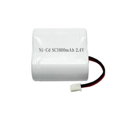 Chine Paquet de batterie de Cd de Ni de lumière de secours de SC1800mah batteries de 2,4 volts à vendre