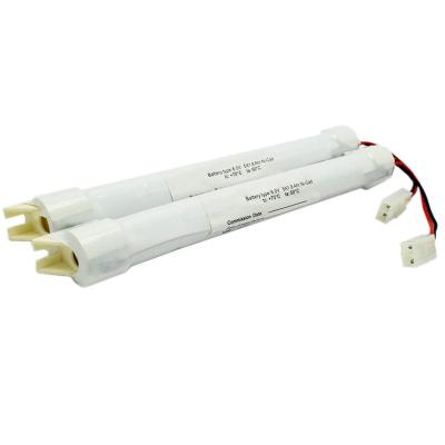 China 1800mAh Emergency Light Ni Cd Battery Pack NiCd 6V With End Caps for sale