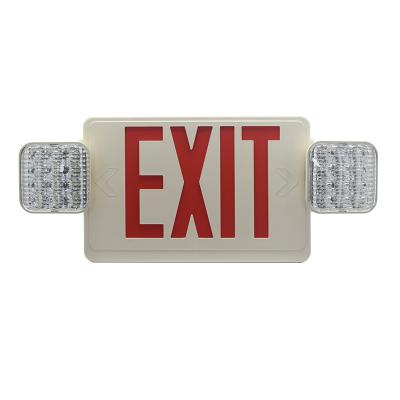China 600Lm Emergency Exit Sign Light With 2 Adjustable Head Mounting Plate for sale
