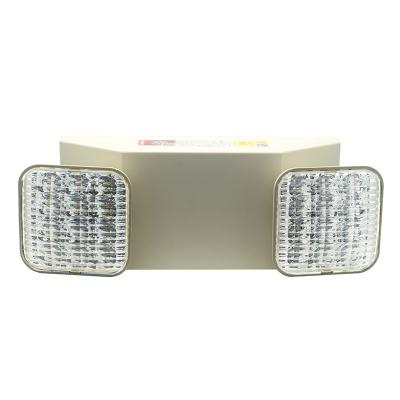 China Lithium Ion Battery Led Twin Spot Emergency Lights White 600lm for sale