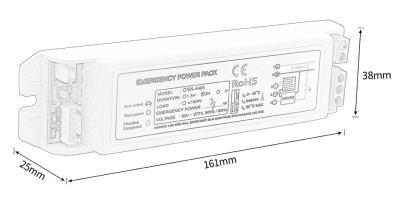 中国 Max 0.35A Emergency Power Pack Maintain Type GS-A405 Emergency Power 1-5W 販売のため