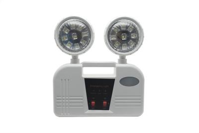 China 3h Duration 6W Twin Head Emergency Light AC 85-265V ABS for sale
