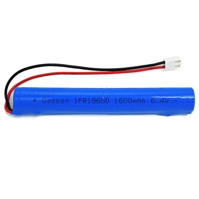 중국 IFR 1600mAh 6.4 Volt 18650 LiFePO4 Stick Type Batteries Easy Installing 판매용