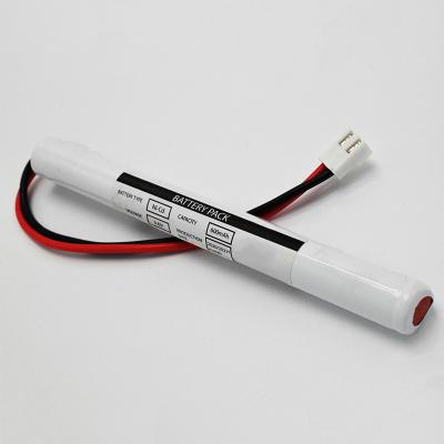 China Ni Cd AA600mah 3.6 Volt Exit Light Batteries Stick Type With Good Safety à venda