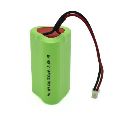 Chine Cellule de batterie à haute capacité 3,6 V AA1700mAh Ni Mh pour l'éclairage d'urgence et les outils électriques à vendre