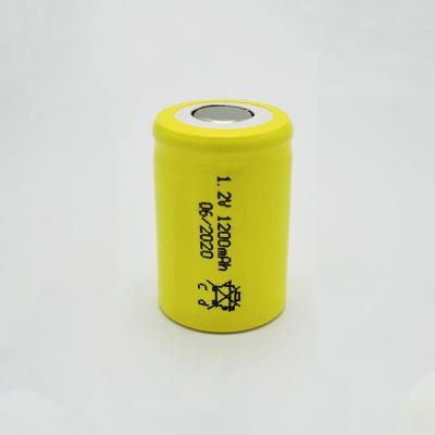 China 1200mAh Nickel Cadmium Battery Cell 1.2 V For Emergency Lighting for sale