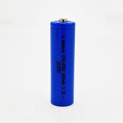 China Emergency Lighting IFR 14500 LiFePO4 Battery 3.2 V 600mAh Stick for sale