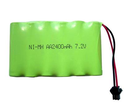 China 4 Year 7.2 V NiMh Battery AA 2400mAh For Emergency Lighting for sale