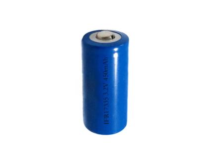 China Rechargeable LiFePO4 IFR17335 3.2 Volt Battery 450mAh Single Stick for sale