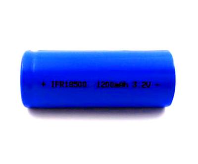 China Las células cilíndricas LiFePO4 salen la batería ligera 18500 3.2V 1200mAh en venta