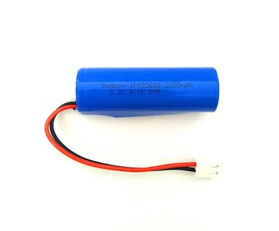 Chine Batteries rechargeables de la batterie 3,2 V IFR22650 2000mAh de signe de sortie de secours LiFePO4 à vendre