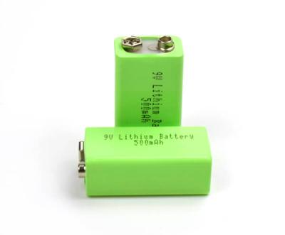 China Bateria de lítio 500mAh da luz de emergência do ferro do lítio 9V com USB à venda
