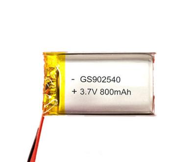 China Lithium Polymer Battery 902540 800mAh 3.7V Apply For Lighting for sale