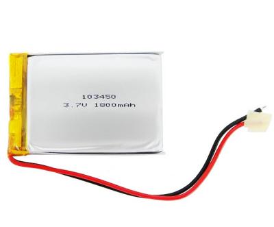 China 103450 Lithium Ion Battery Emergency Light 1800mAh 3.7V Lipo Cell for sale