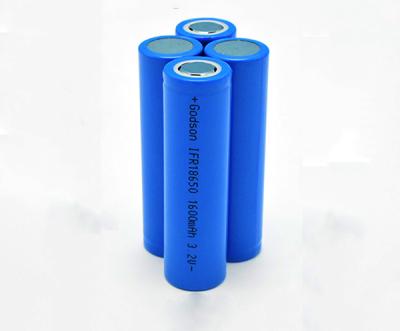 中国 再充電可能な非常口ライト電池IFR 18650 3.2V 3C 1600mAhのリチウム電池 販売のため