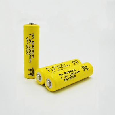 China Rechargeable 1.2 V Ni Cd Battery Expected Life 5 Years AA1000mAh Stick Type for sale