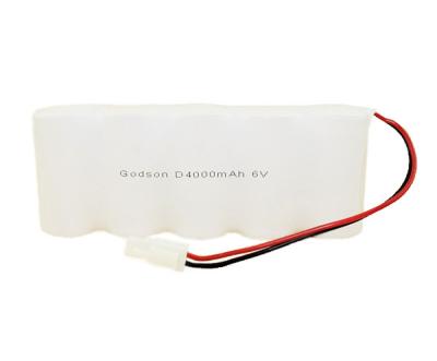 China 6.0 V Nickel Cadmium Rechargeable Battery D4000mAh 6 Volt Exit Light Battery for sale
