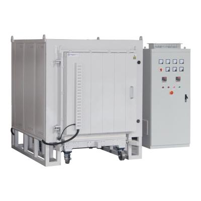 China Electric Heated Bogie Hearth Furnace Car Based Heat Treatment 1250C for sale