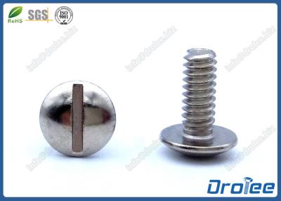 China 304/316 Stainless Steel Metric Truss Head Slotted Head Machine Screw for sale