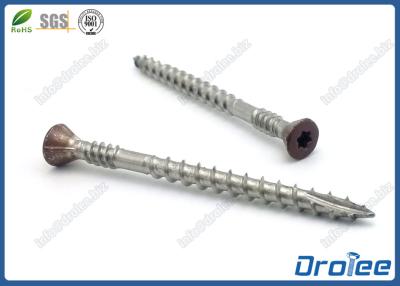 China 304/316 Stainless Steel Painted Trim Head Decking Screw Torx Drive Double Thread Type 17 for sale