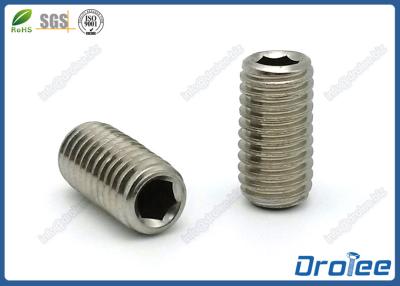 China DIN 916 Stainless Steel Socket Set Screw with Cup Point for sale