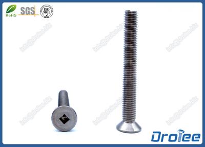 China 304/316 Stainless Steel Square Drive Flat Head Machine Screw for sale