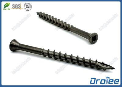 China Black Oxide Stainless Steel Square Drive Trim Head Deck Screw Type 17 for sale