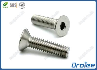 China Flat Head Allen Socket Cap Screws, Stainless Steel 18-8 /A2-70/ 316/304 for sale