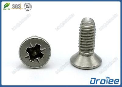 China Pozi Drive Flat Head Thread Forming Screws Trilobuar Thread Stainless 410/304-316 for sale