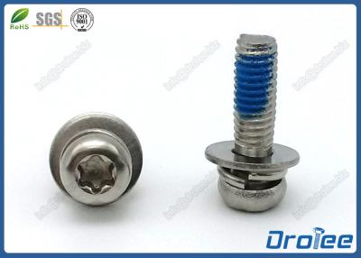China Torx Pan Head SEMS Self-Locking Screws w/ Double Washers Stainless 304/316/18-8 for sale