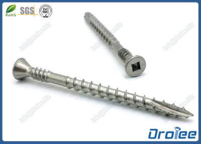 China Marine Grade 316 Stainless Double Thread Square Drive Composite Decking Screws for sale