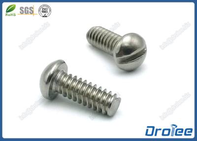 China 18-8 / 304/316 Stainless Steel Slotted Round Head Machine Screw for sale