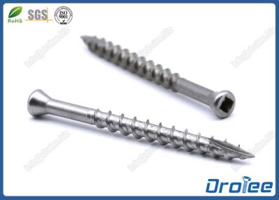 China 304/316 Stainless Steel Trim Head Deck Screws, Square Drive, Type 17 Auger Point for sale