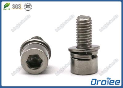 China Stainless Steel Socket Head Cap SEMS Screw with Spring Washer & Flat Washer for sale