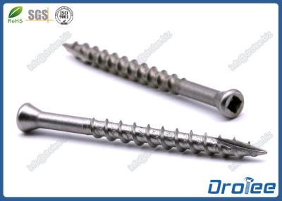 China 304 / 316 Stainless Steel Square Drive Trim Head Deck Screws for sale