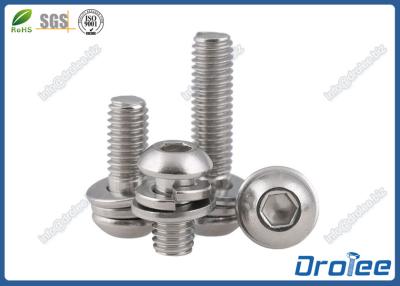 China 18-8/304 Stainless Steel Metric Button Head Socket Cap Sems Screws for sale