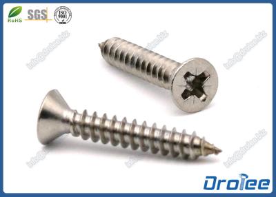 China Stainless Steel 304/316 Pozi Drive Flat Head Self-tapping Sheet Metal Screw for sale