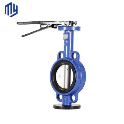 China Water Media Cast Iron DI Manual Control Wafer Butterfly Valve for Water Control for sale