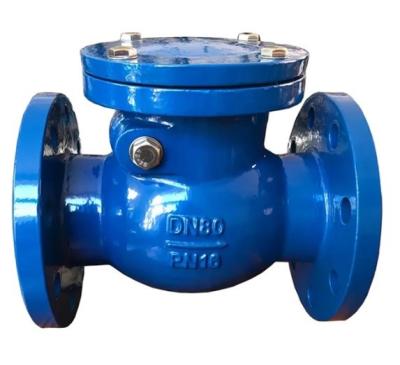 China 6 Inch / 8 Inch Ductile Iron CI PN16 Flanged Swing Check Valve for Customized ODM Support for sale