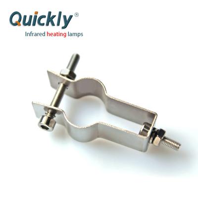 China Single Tube IR Heater Accessories Ir Lamp Holders Stainless Steel Clip For Heating for sale