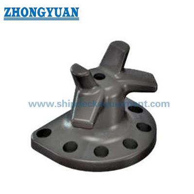 China Casting Steel Bolt Anchorage Staghorn Dock Bollard Ship Mooring Equipment for sale