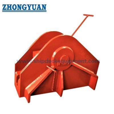 China OCIMF Type Single Point Mooring Chain Stopper Welded Mounting Ship Towing Equipment for sale