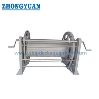 China Two Handles CB/T 3468-92 Type C Mooring Rope Reel Steel Wire Reel Ship Deck Equipment for sale