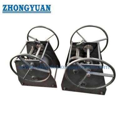 China Single Drum Hand Coupling Winch Manual Operation Winch Ship Deck Equipment for sale