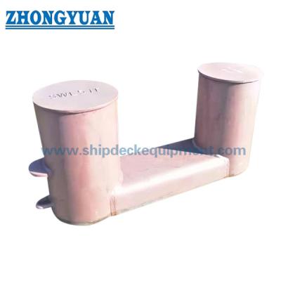 China ISO 13795 Type A Welded Steel Bollards With Compact Base Plate Ship Towing Equipment for sale