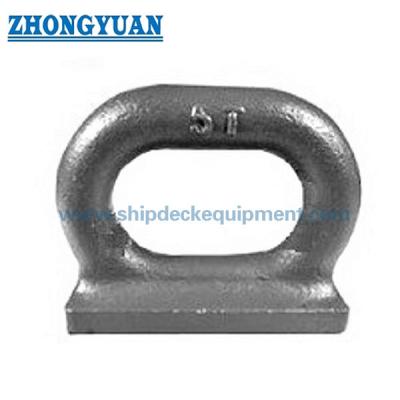 China JIS F 3410 Type F Forging Steel Welded Ovel Eyeplate Ship Mooring Equipment for sale