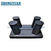 China Welded Fabricated Inclined Double Bitt Bollard GB 556 SH Type With Box Base Ship Mooring Equipment for sale