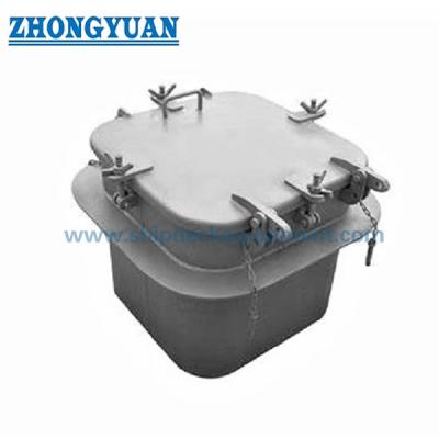 China CB/T 3728 A URS26 Weathertight Small Steel Hatch Cover with Butterfly Nut Marine Outfitting for sale
