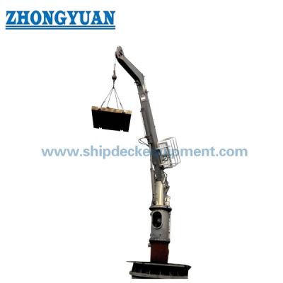 China Pedestal Hydraulic Knuckle Boom Slewing Crane 	Ship Deck Equipment for sale